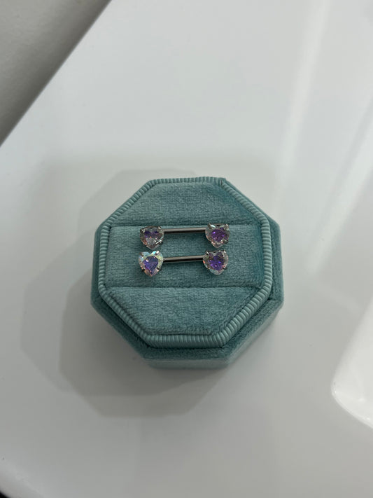 Heart Nipple Rings