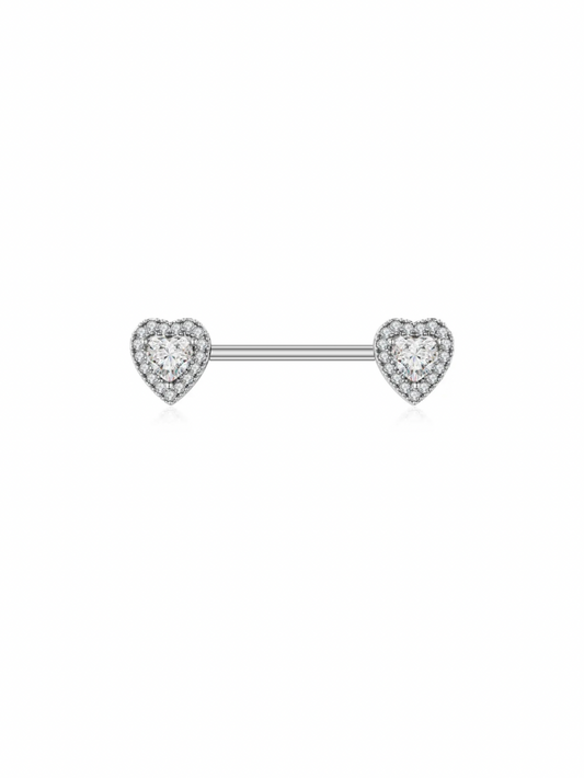 Heart On Ice Nipple Ring