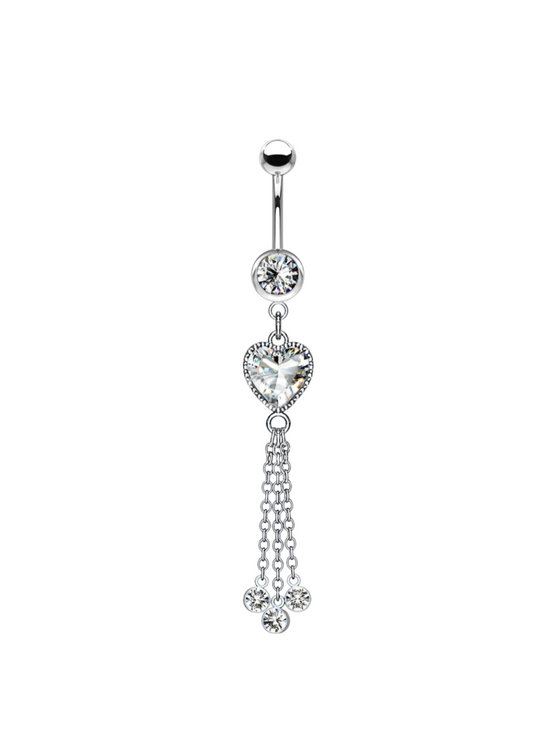 Heart On Strings Belly Ring