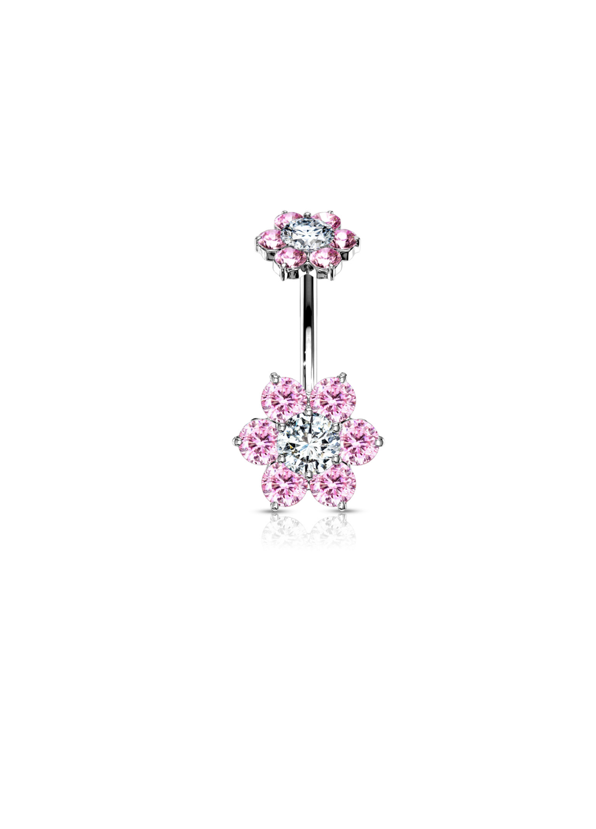 Pink Blossom Belly Ring