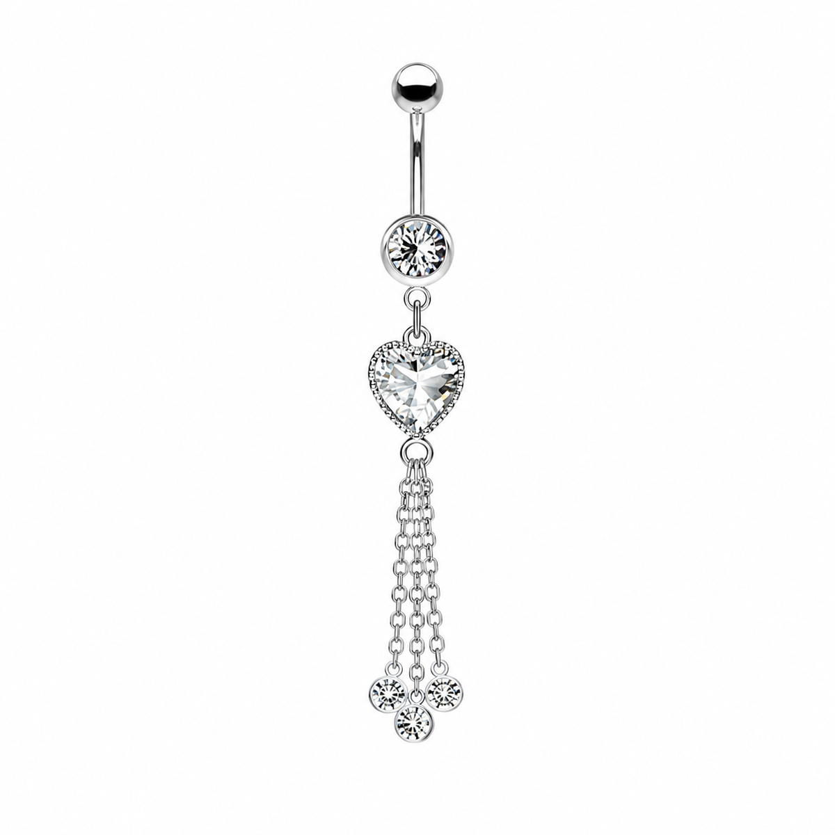 Heart On Strings Belly Ring