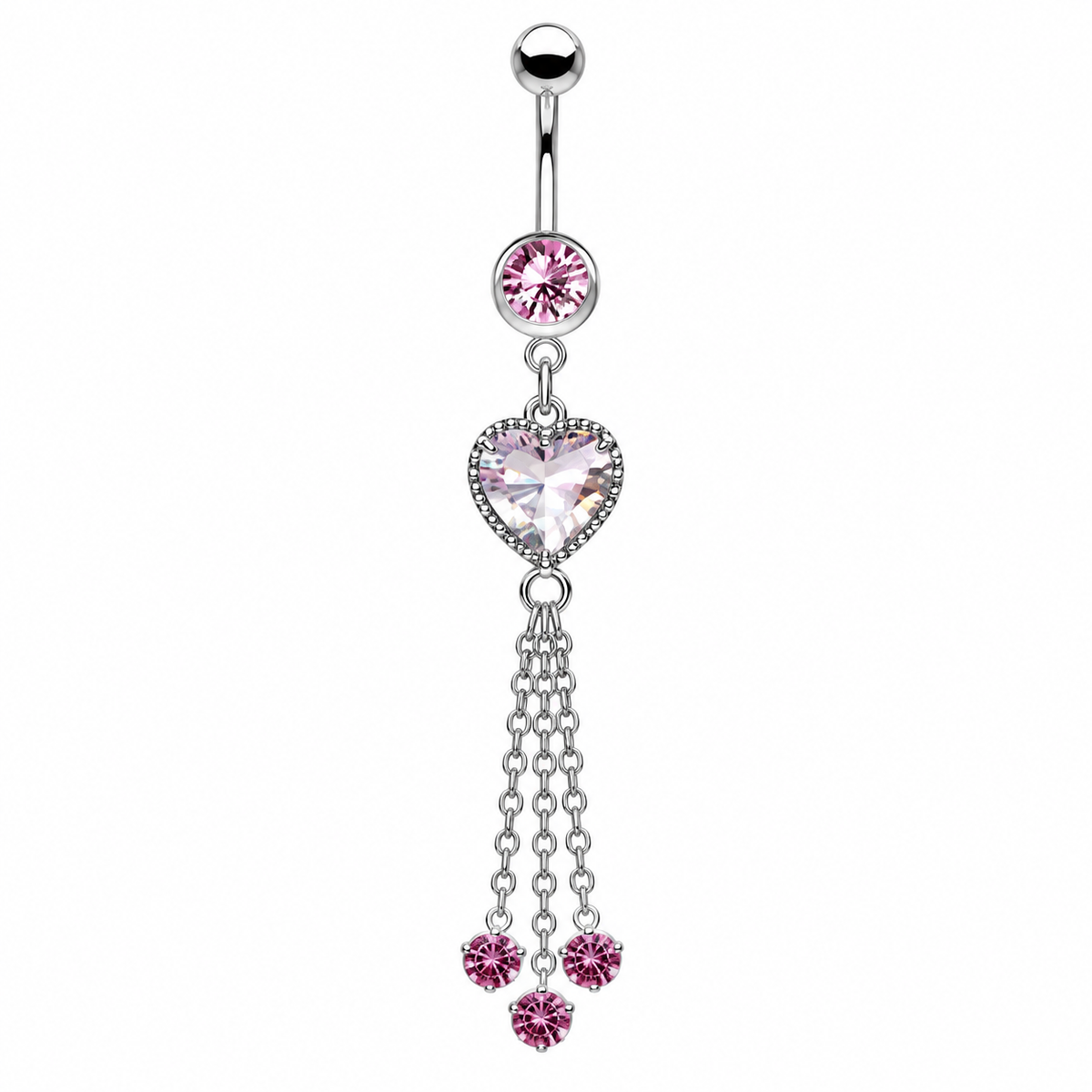 Heart On Strings Belly Ring